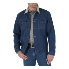 Load image into Gallery viewer, Men's Wrangler Blanket Lined Corduroy Collar Denim Jacket