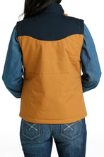 Load image into Gallery viewer, WOMEN'S CONCEALED CARRY BONDED VEST - BROWN/ NAVY