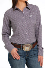Load image into Gallery viewer, WOMEN'S ARENAFLEX BUTTON-DOWN WESTERN SHIRT - PURPLE