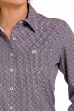 Load image into Gallery viewer, WOMEN'S ARENAFLEX BUTTON-DOWN WESTERN SHIRT - PURPLE