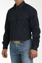 Load image into Gallery viewer, Men's Paisley Stretch Button-Down Western Shirt - Navy