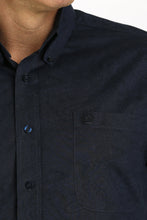 Load image into Gallery viewer, Men's Paisley Stretch Button-Down Western Shirt - Navy