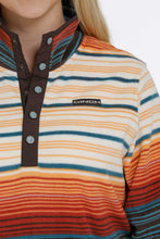 Load image into Gallery viewer, WOMEN'S CINCH MAK9820005 1/2 SNAP PRINTED FLEECE PULLOVER