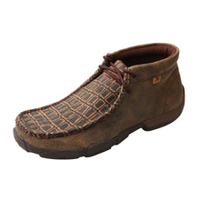Load image into Gallery viewer, Men's Twisted X Chukka Driving Moc - Caiman Print & Brown