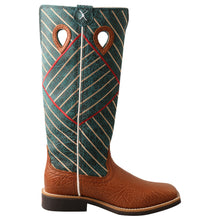 Load image into Gallery viewer, Buckaroo - Cognac Bull Hide & Dark Green KID'S TWISTED X