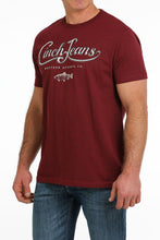 Load image into Gallery viewer, MEN'S CINCH JEANS WESTERN APPAREL TEE - HEATHER BURGUNDY