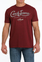 Load image into Gallery viewer, MEN'S CINCH JEANS WESTERN APPAREL TEE - HEATHER BURGUNDY