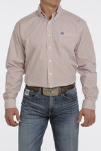 Load image into Gallery viewer, MEN'S MEDALLION PRINT BUTTON-DOWN WESTERN SHIRT - WHITE/BLUE/ORANGE