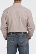 Load image into Gallery viewer, MEN'S MEDALLION PRINT BUTTON-DOWN WESTERN SHIRT - WHITE/BLUE/ORANGE