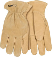 KINCO- premium grain, suede pigskin driver work gloves.