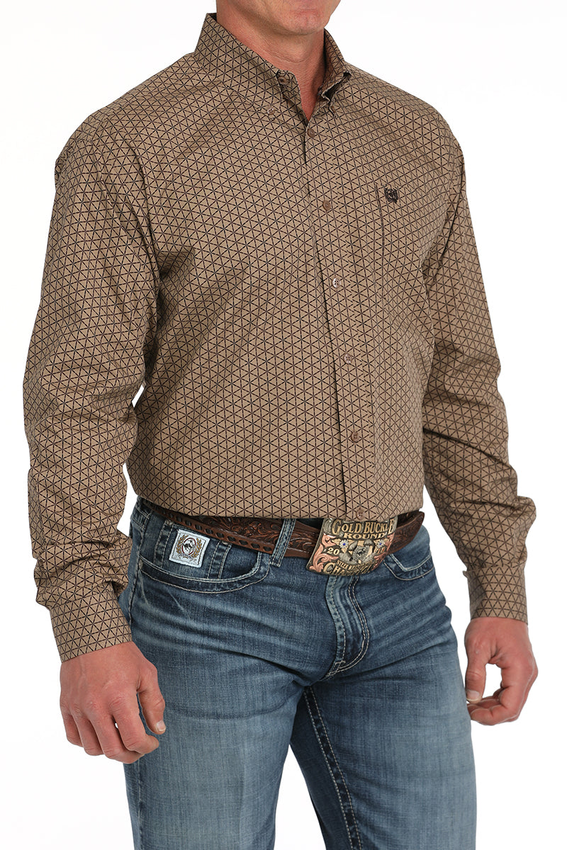 CINCH MEN'S L/S BUTTON DOWN PRINT