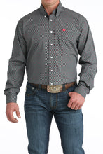 Load image into Gallery viewer, Men's Cinch Black Geo Print Long Sleeve Shirt
