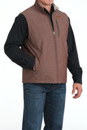 CINCH MEN'S BURGUNDY REVERSIBLE VEST