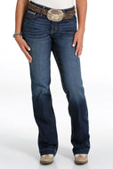WOMEN'S HAYLEY TROUSER - DARK STONEWASH