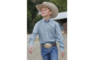 Cinch Boy's Light Blue Button Down Shirt
