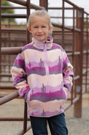 Girl's Pullover Fleece - Pink/Purple