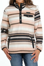 Load image into Gallery viewer, WOMEN&#39;S SOUTHWEST PRINT POLAR FLEECE PULLOVER - WHITE
