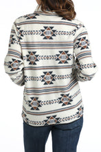 Load image into Gallery viewer, Women&#39;s Southwestern Print Fleece Pullover - Cream
