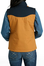 Load image into Gallery viewer, WOMEN&#39;S CONCEALED CARRY BONDED VEST - BROWN/ NAVY
