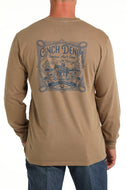 Men's Cinch Ranchin Ain't Easy Tee - Khaki