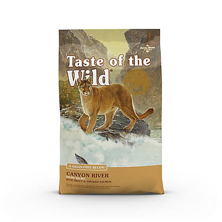 Taste of the Wild  Trout and Smoked Salmon Canyon River Feline Formula Dry Cat Food, 5 lb