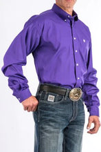 Load image into Gallery viewer, CINCH - MENS SOLID PURPLE BUTTON-DOWN WESTERN SHIRT
