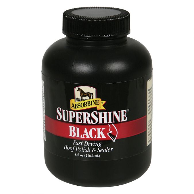 ABSORBINE SuperShine® Hoof Polish & Sealer - Black 8oz