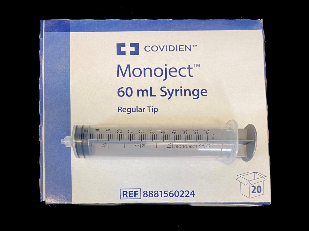 Covidien Monoject 60 mL Syringes BOX OF 20