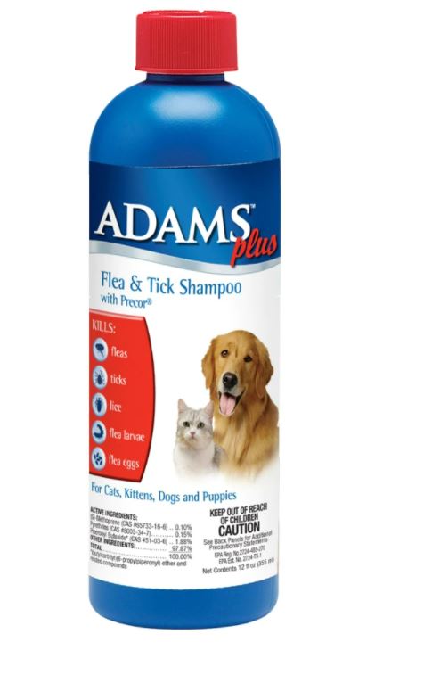 Adam's Plus Flea & Tick Shampoo with Precor