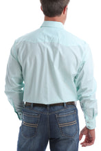 Load image into Gallery viewer, MEN&#39;S LIGHT BLUE AND WHITE PAISLEY PRINT SNAP WESTERN SHIRT
