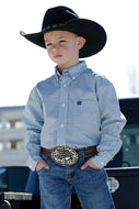 CINCH | BOY'S CREAM PRINT LS SHIRT
