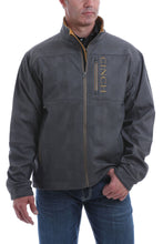 Load image into Gallery viewer, MEN&#39;S PRINTED BONDED JACKET - CHARCOAL/TOBACCO
