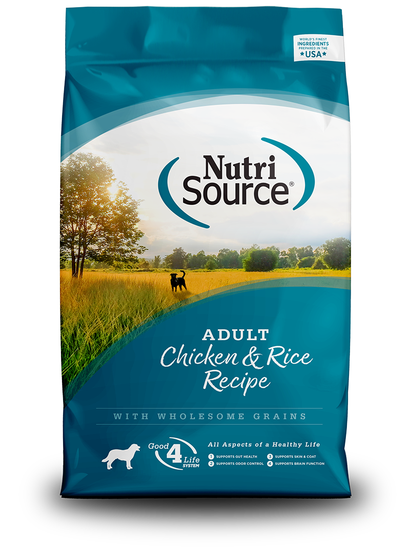 NUTRISOURCE Adult Chicken & Rice Recipe Healthy Dog Food 30LB BAG
