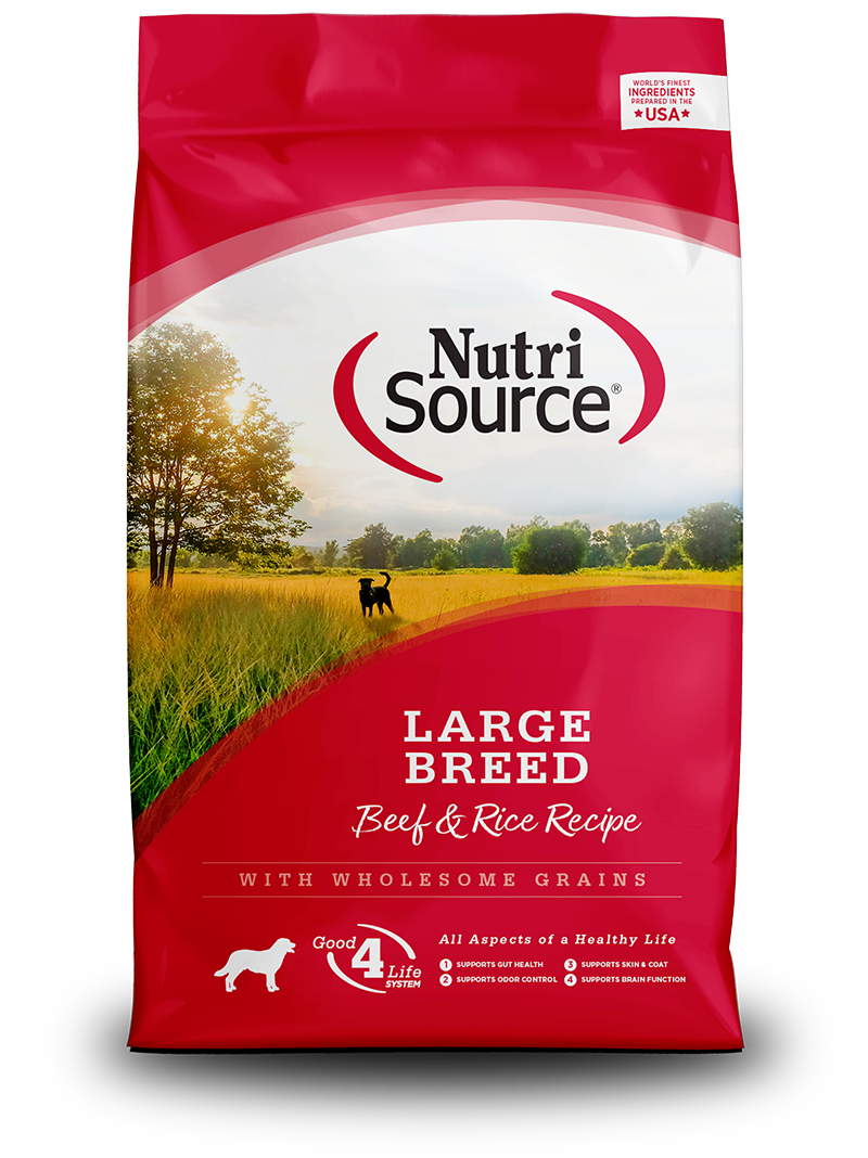 Large Breed Beef & Rice Recipe 30LB BAG