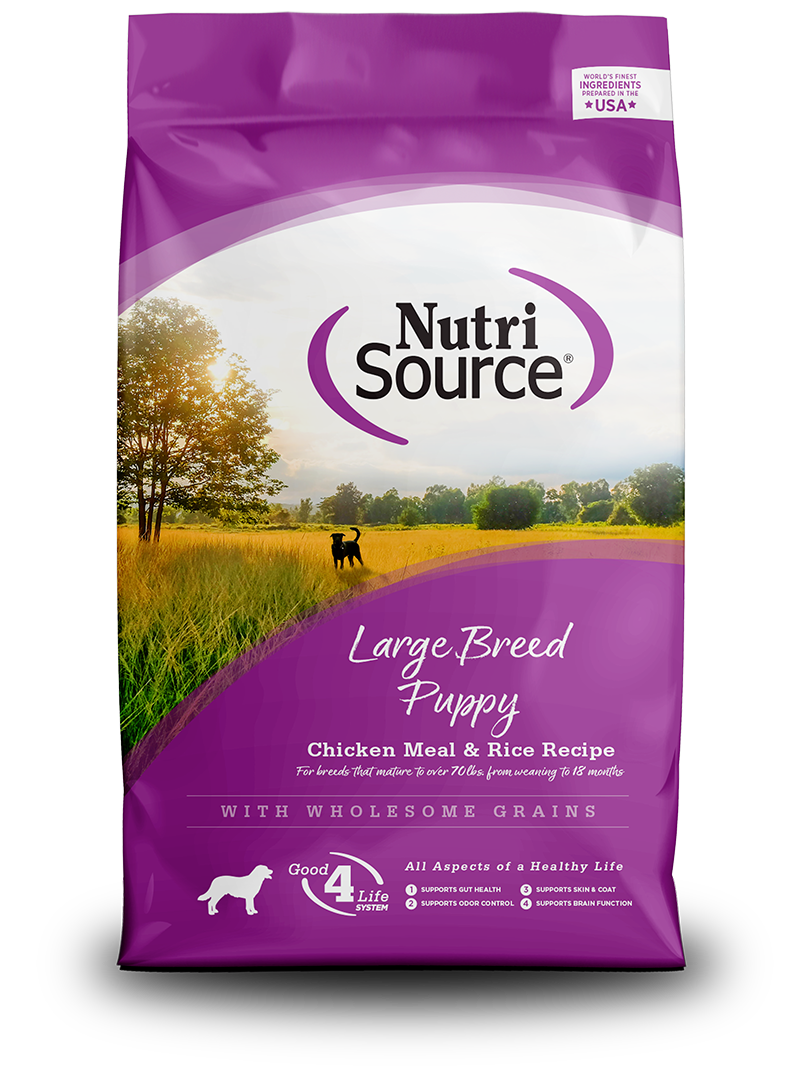 NUTRISOURCE Large Breed Puppy Recipe Healthy Puppy Food 30LB BAG