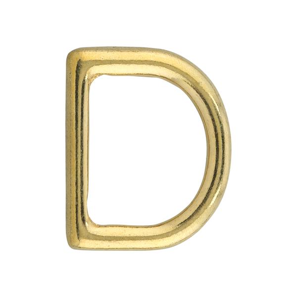 Walsall Hardware Solid Brass Dee Ring 5/8