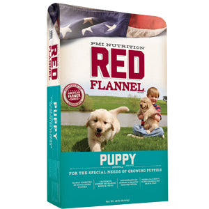 RED FLANNEL PUPPY DOG FOOD 40lb Bag