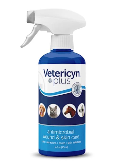 Vetericyn Plus Antimicrobial Pet Wound & Skin Care Spray, 16 fl. oz.