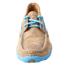 Load image into Gallery viewer, Women&#39;s Twisted X Boat Shoe Driving Moc - Bomber &amp; Neon Blue
