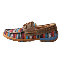 Load image into Gallery viewer, Women&#39;s Twisted X Boat Shoe Driving Moc - Serape &amp; Bomber
