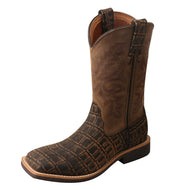 Kid's Western Work Boot - Caiman Print/Bomber