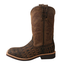 Load image into Gallery viewer, Kid&#39;s Western Work Boot - Caiman Print/Bomber
