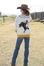 Load image into Gallery viewer, WOMEN&#39;S SWEATER KNIT COWBOY CARDIGAN - CREAM
