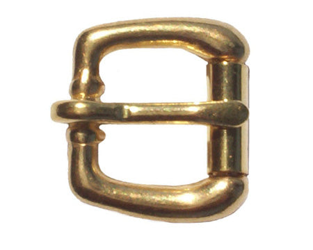 Weaver Leather Solid Brass Heel Buckle with Roller 5/8