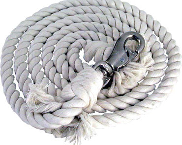 Smith & Edwards Cotton Lead Rope with Nickel Plated Bull Snap