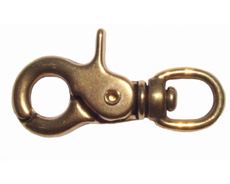 Weaver Leather Solid Brass Round Scissor Snap - 1/2