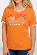 WOMEN'S CINCH CACTUS TEE - ORANGE