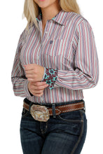 Load image into Gallery viewer, WOMEN&#39;S TENCEL BUTTON-DOWN WESTERN SHIRT - MULTI
