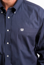 Load image into Gallery viewer, MEN&#39;S SOLID NAVY WESTERN BUTTON-DOWN SHIRT

