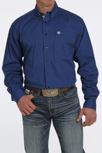 Load image into Gallery viewer, MEN&#39;S STRETCH SOLID BUTTON-DOWN WESTERN SHIRT - ROYAL BLUE
